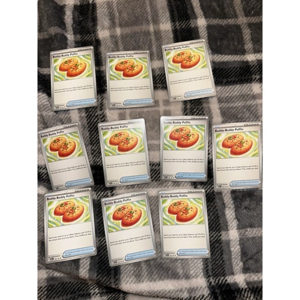 Lot of 10 Buddy - Buddy Poffin 144/162 Pokemon‎ TCG Temporal Forces LP+ - NM 20Y